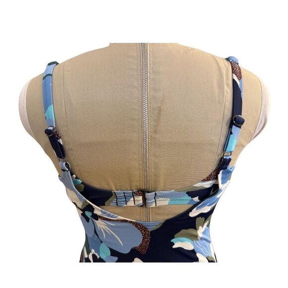 Athleta Bondi Bra Cup Tankini Swim Top Sz. 36 B/C Hero Bloom Blue - Picture 7 of 10